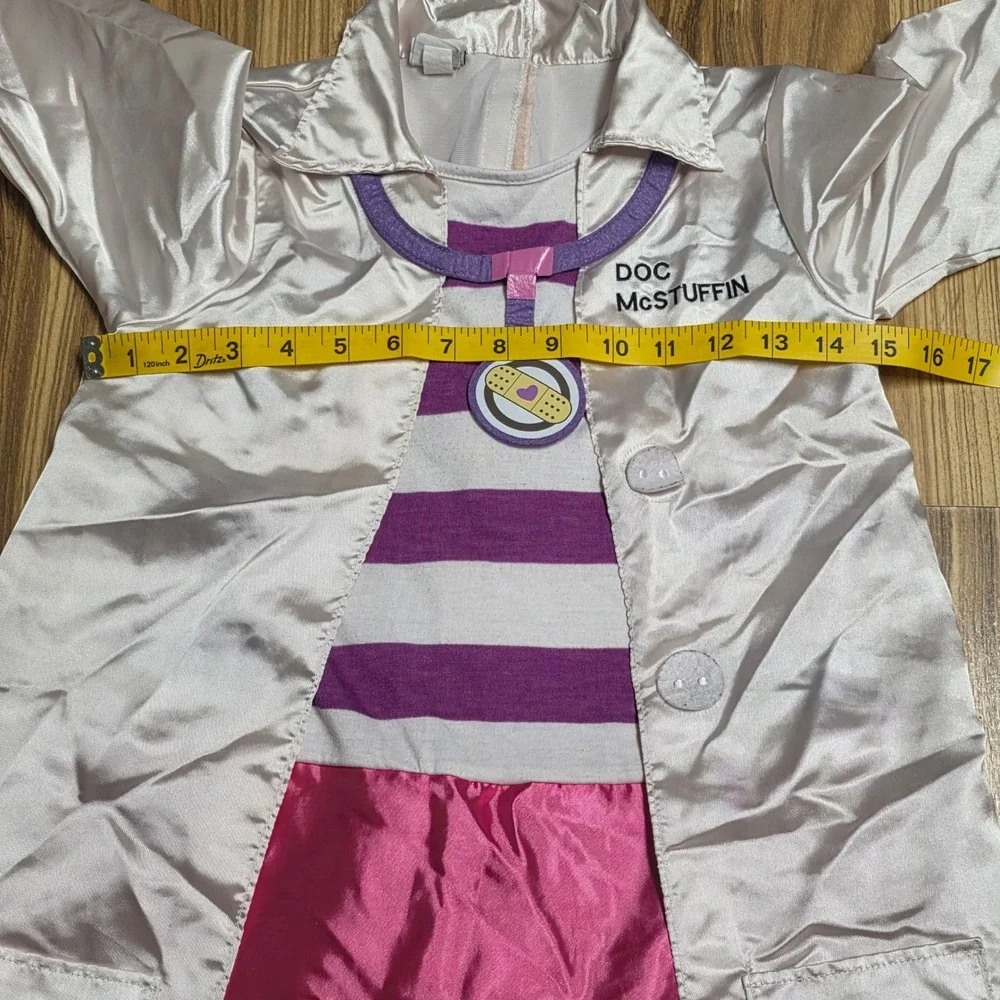 Disney Doc McStuffins Costume Girl's Size 4T/5T Doctor Coat Dress Up Play Outfit